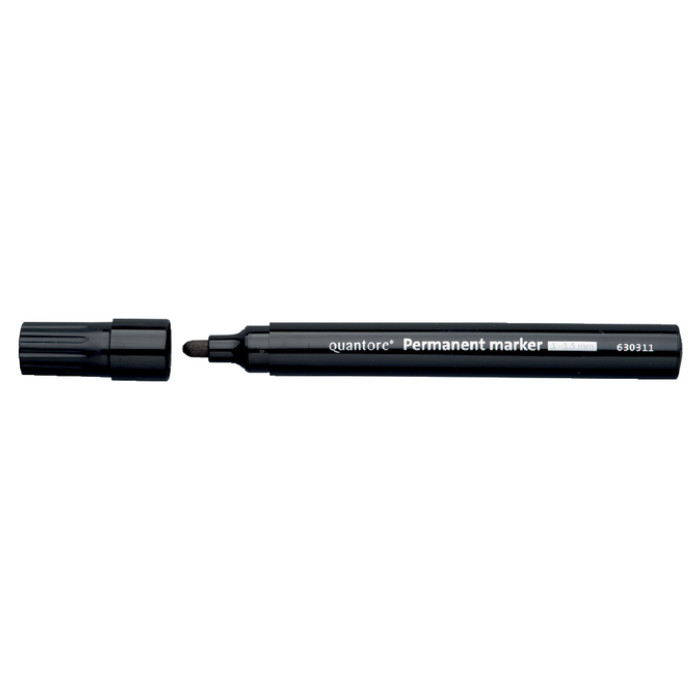 Permanent marker Quantore rond 1-1.5mm zwart