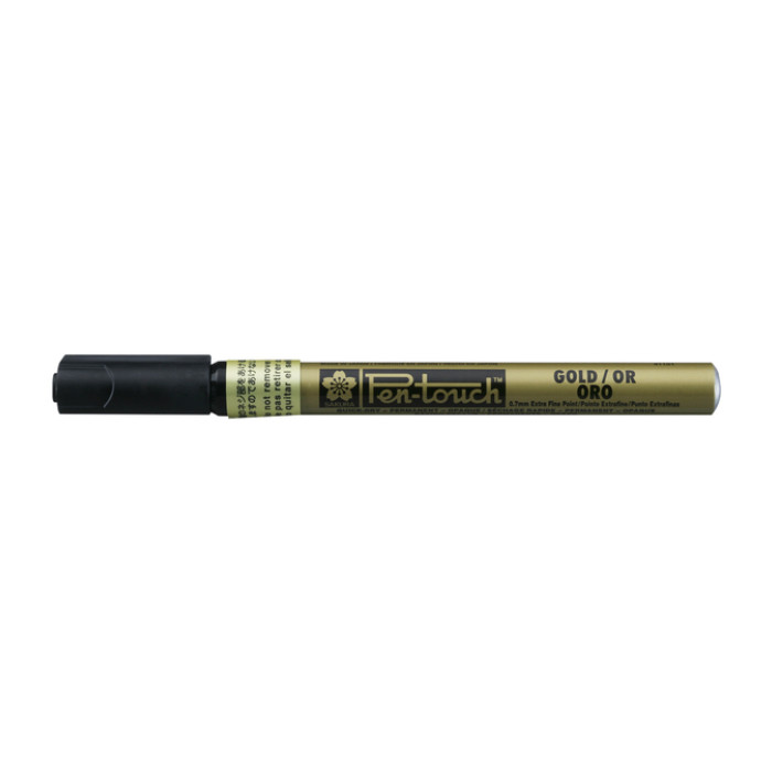 Viltstift Sakura Pen-touch extra fijn goud