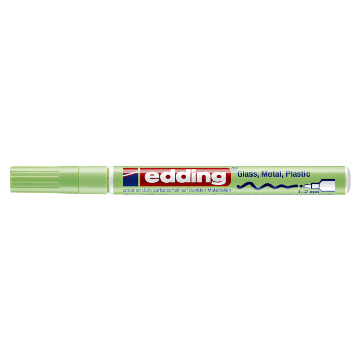 Paintmarker edding 751 op oliebasis 1-2mm pastel groen
