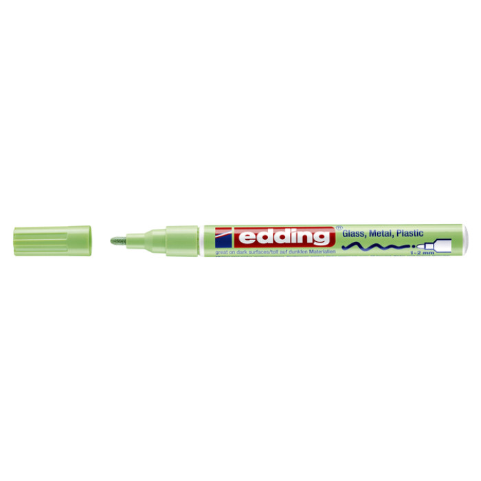 Paintmarker edding 751 op oliebasis 1-2mm pastel groen