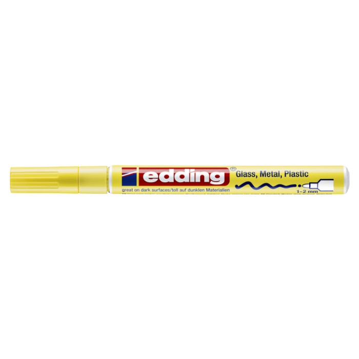 Paintmarker edding 751 op oliebasis 1-2mm pastel geel
