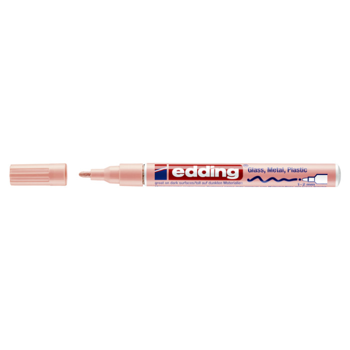 Paintmarker edding 751 op oliebasis 1-2mm pastel roze