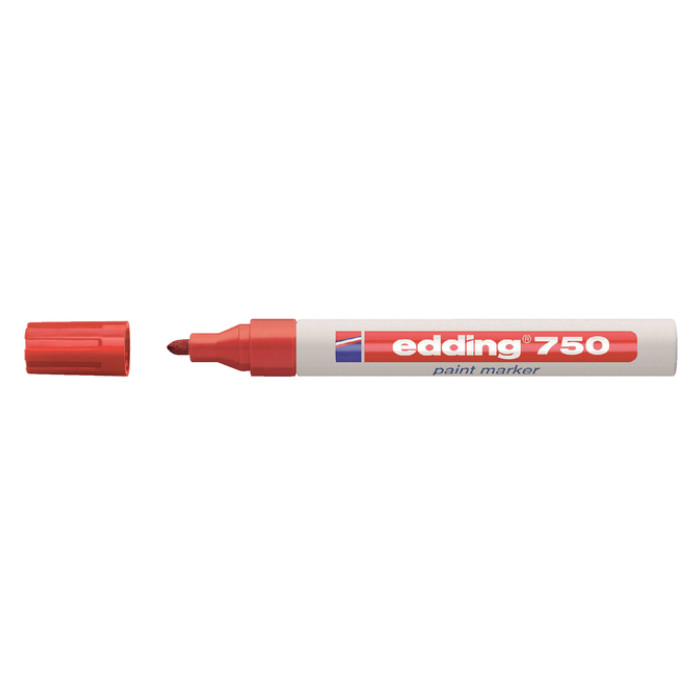 Paintmarker edding 750 op oliebasis 2-4mm rood