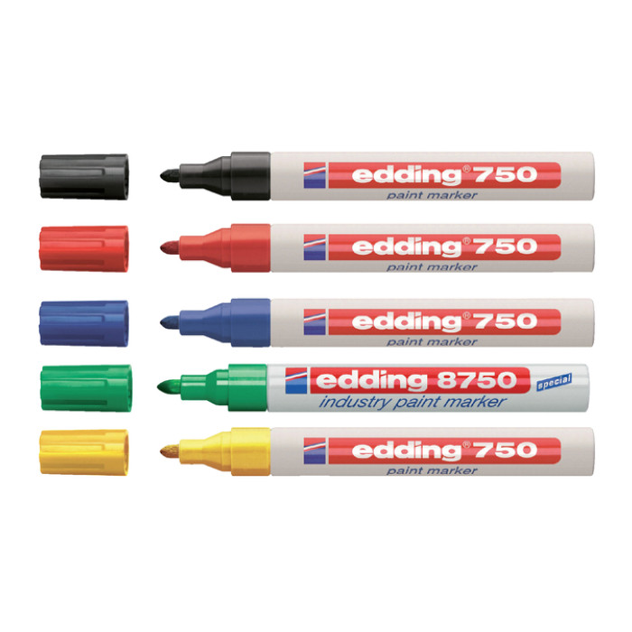 Paintmarker edding 750 op oliebasis 2-4mm blauw