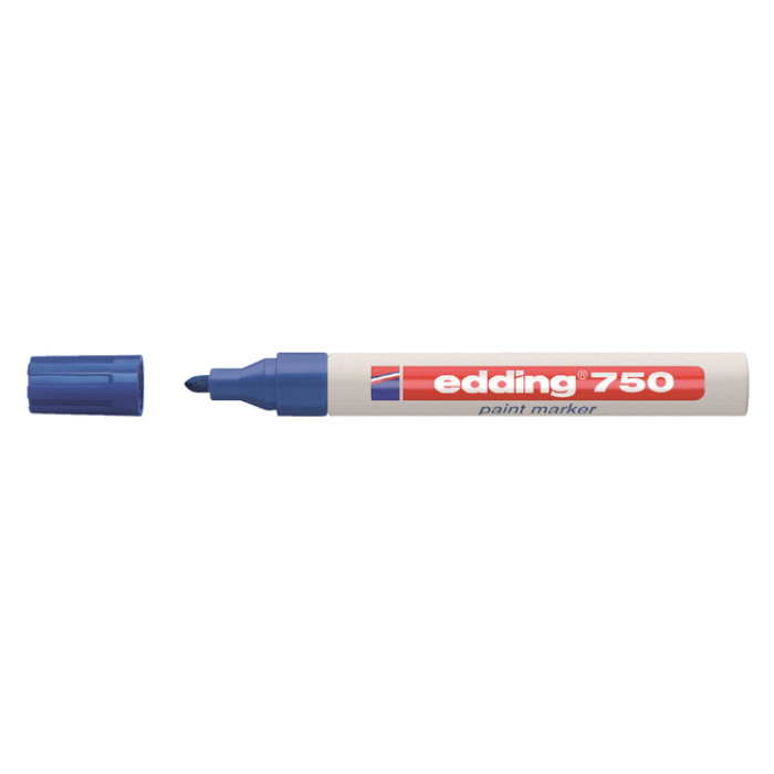 Paintmarker edding 750 op oliebasis 2-4mm blauw