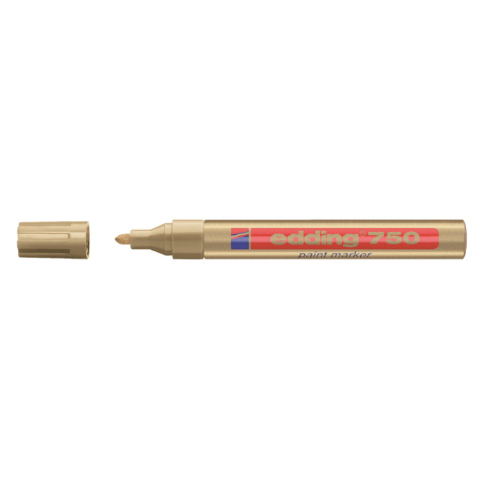 Paintmarker edding 750 op oliebasis 2-4mm goud