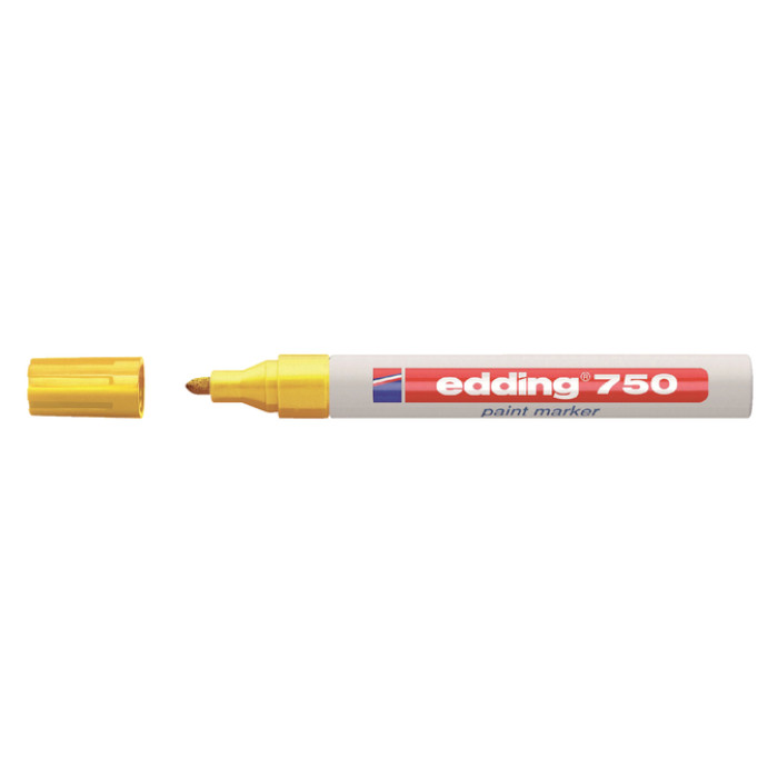 Paintmarker edding 750 op oliebasis 2-4mm geel