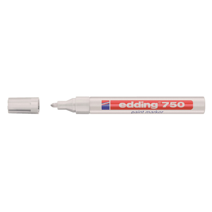 Paintmarker edding 750 op oliebasis 2-4mm wit