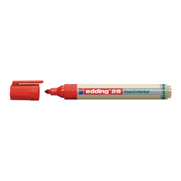 Whiteboardmarker edding 28 EcoLine rond 1.5-3mm rood