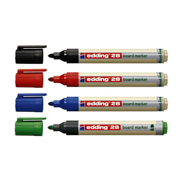 Whiteboardmarker edding 28 EcoLine rond 1.5-3mm blauw