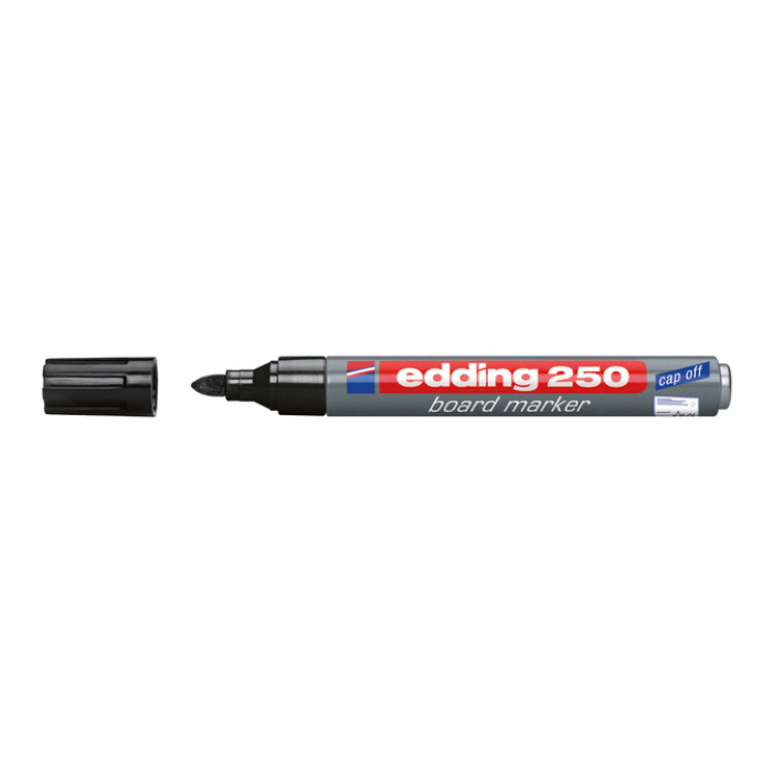 Whiteboardmarker edding 250 rond 1.5-3mm zwart