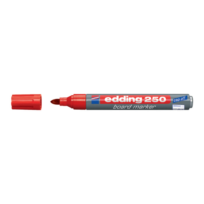 Whiteboardmarker edding 250 rond 1.5-3mm rood