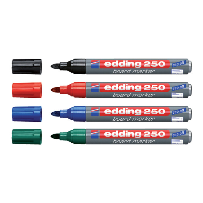 Whiteboardmarker edding 250 rond 1.5-3mm rood