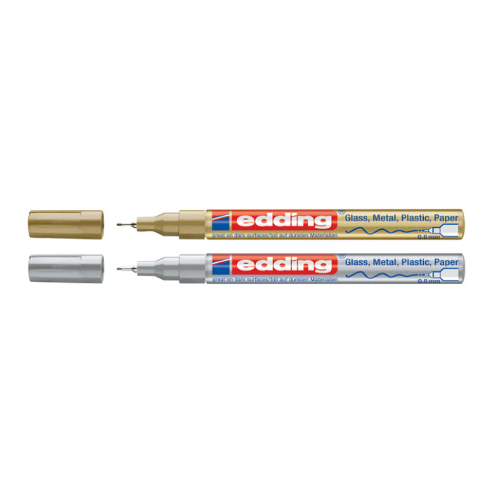Paintmarker edding 780 op oliebasis 0.8mm goud