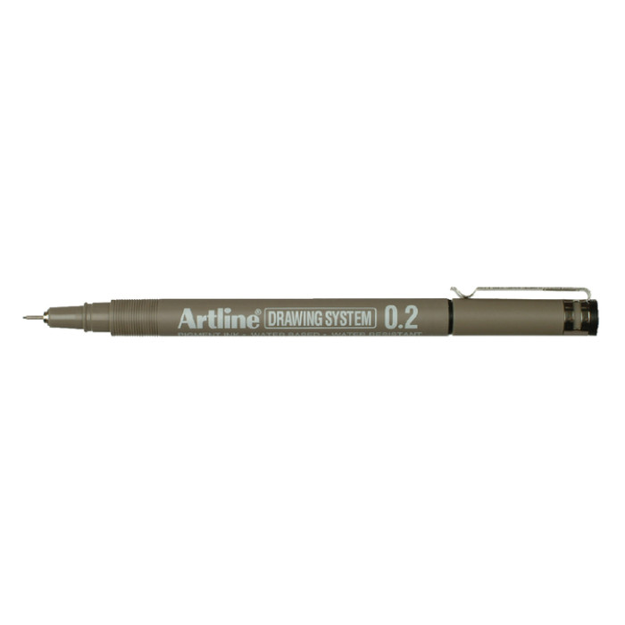 Fineliner Artline technisch 0.2mm zwart
