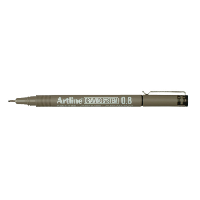 Fineliner Artline technisch 0.8mm zwart