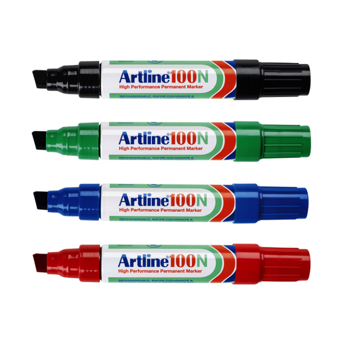 Viltstift Artline 100 schuin 7.5-12mm zwart