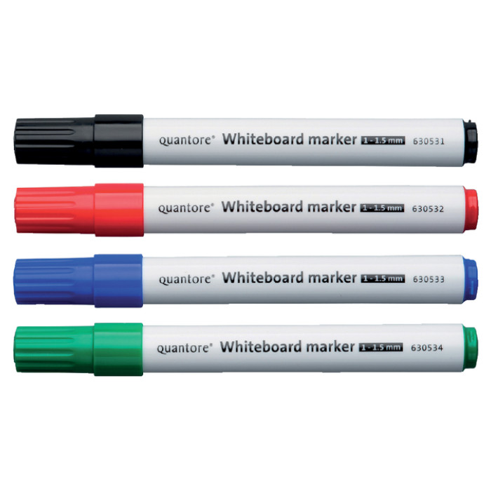 Whiteboardmarker Quantore rond 1-1.5mm zwart
