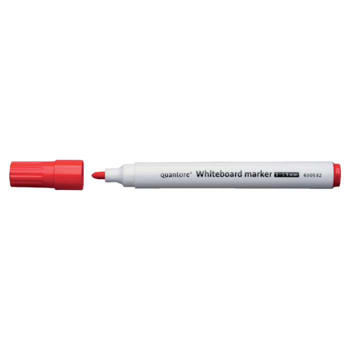Whiteboardmarker Quantore rond 1-1.5mm rood