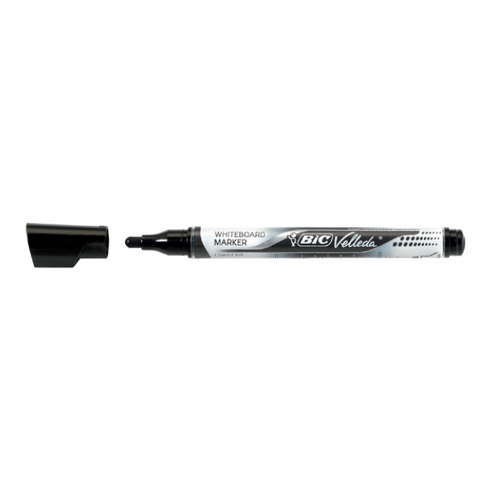 Whiteboardmarker Bic Velleda liquid rond medium zwart