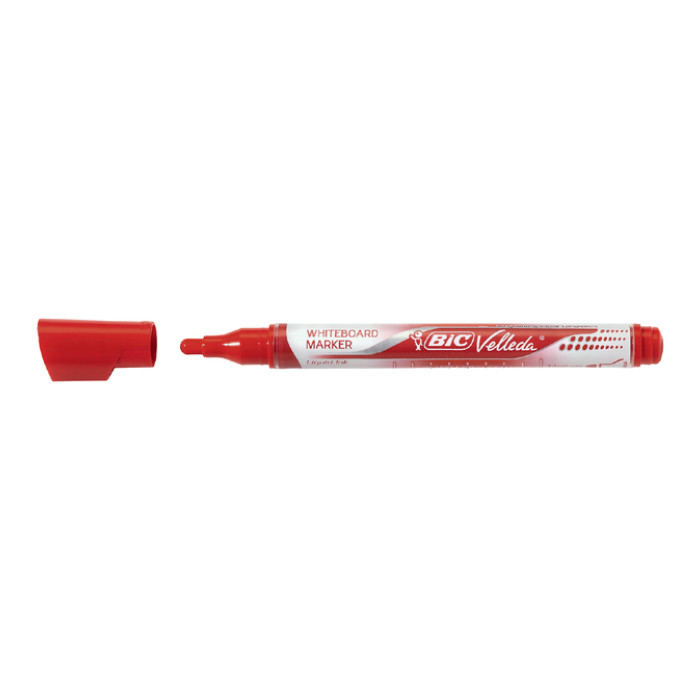 Whiteboardmarker Bic Velleda liquid rond medium rood