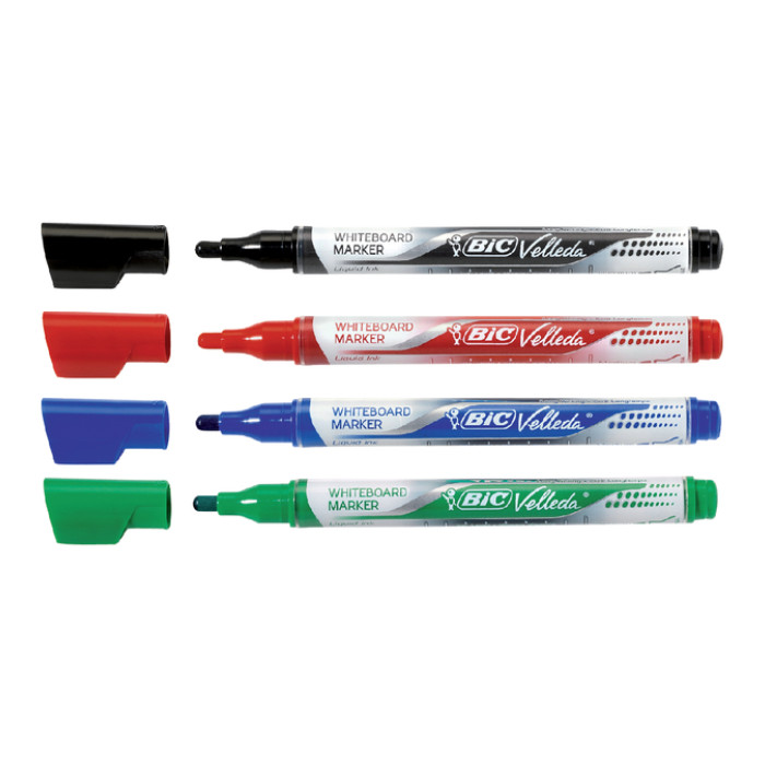 Whiteboardmarker Bic Velleda liquid rond medium groen