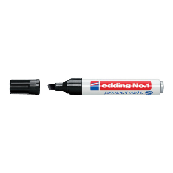Viltstift edding 1 schuin 1-5mm zwart