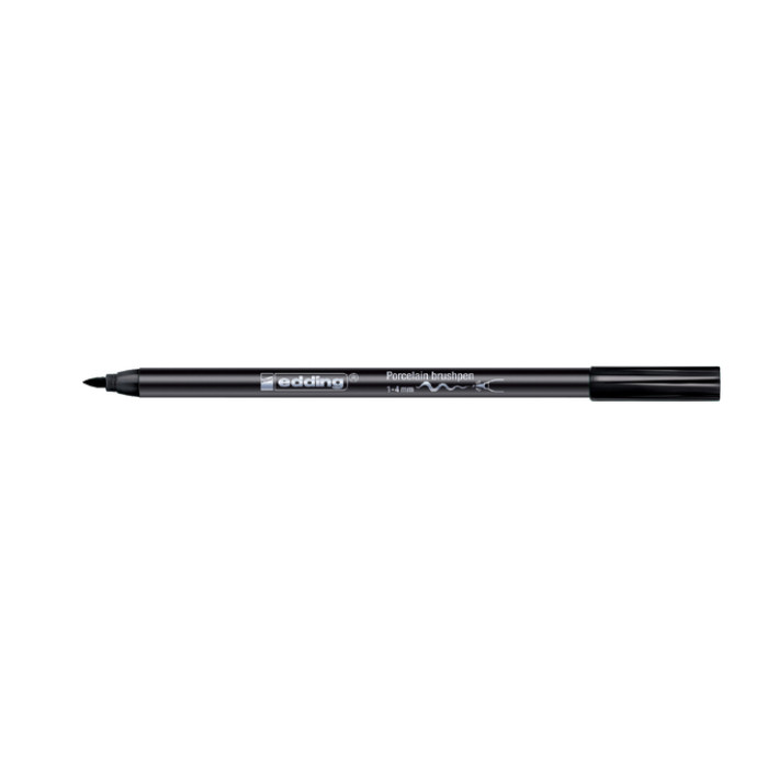 Brushpen edding 4200 porselein zwart