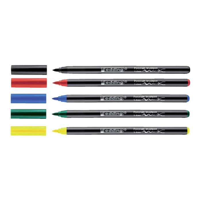 Brushpen edding 4200 porselein zwart