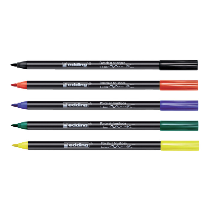 Brushpen edding 4200 porselein rood