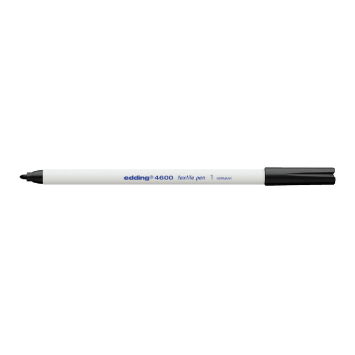 Textielmarker edding 4600 rond 1mm zwart