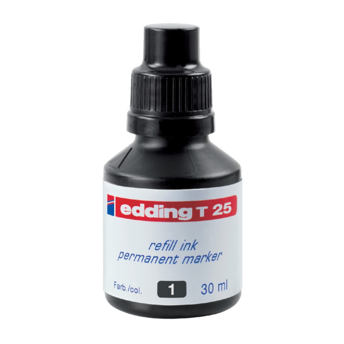 Viltstiftinkt edding T25 zwart