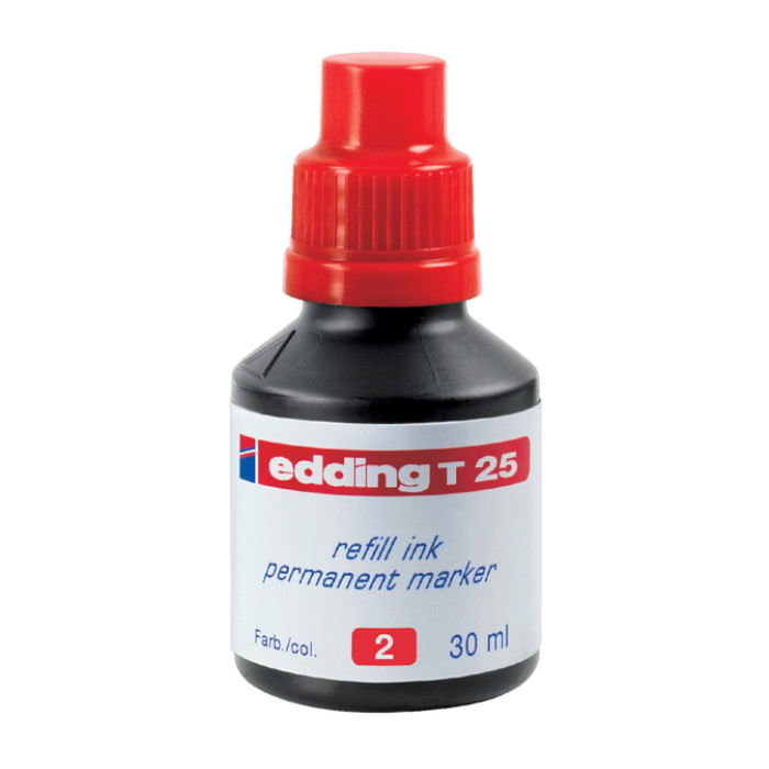 Viltstiftinkt edding T25 rood