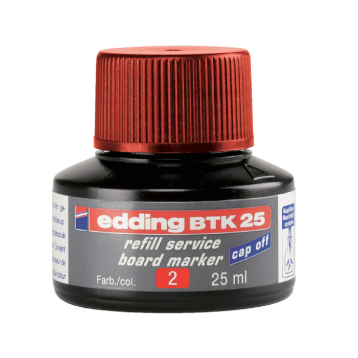 Viltstiftinkt edding BTK25 voor whiteboard rood