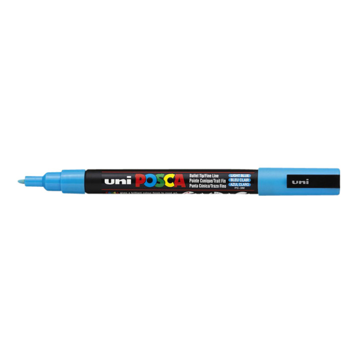 Paintmarker Uni POSCA PC3M fijn lichtblauw