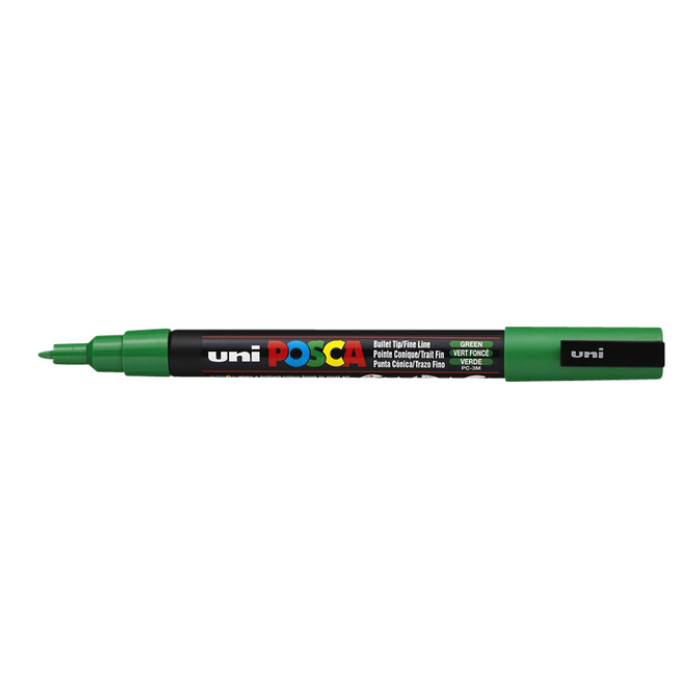 Paintmarker Uni POSCA PC3M fijn donkergroen