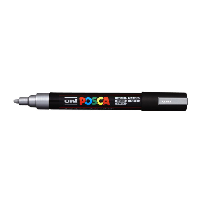 Paintmarker Uni POSCA PC5M medium zilver