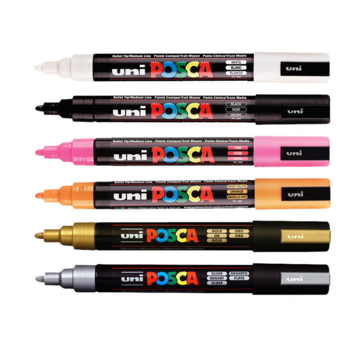 Paintmarker Uni POSCA PC5M medium zwart