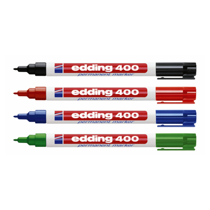 Viltstift edding 400 rond 1mm rood