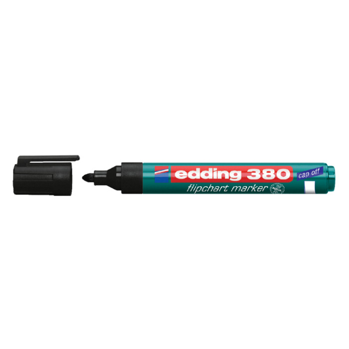 Viltstift edding 380 flipover rond 1.5-3mm zwart
