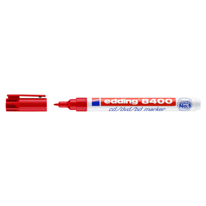 Cd marker edding 8400 rond 0.5-1.0mm rood