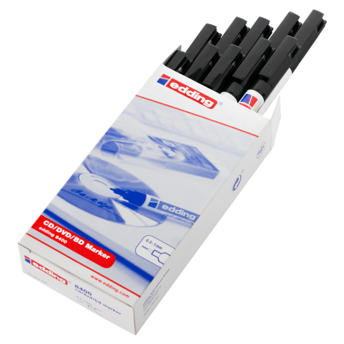 Cd marker edding 8400 rond 0.5-1.0mm assorti etui à 4 stuks