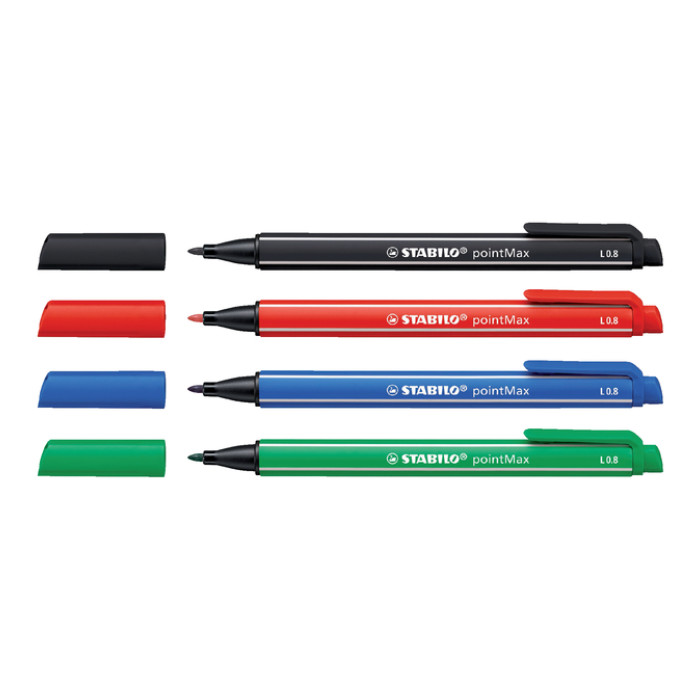 Viltstift STABILO pointMax 488/48 karmijnrood
