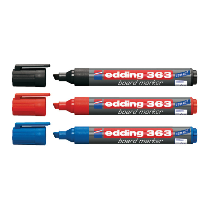 Whiteboardmarker edding 363 schuin 1-5mm blauw