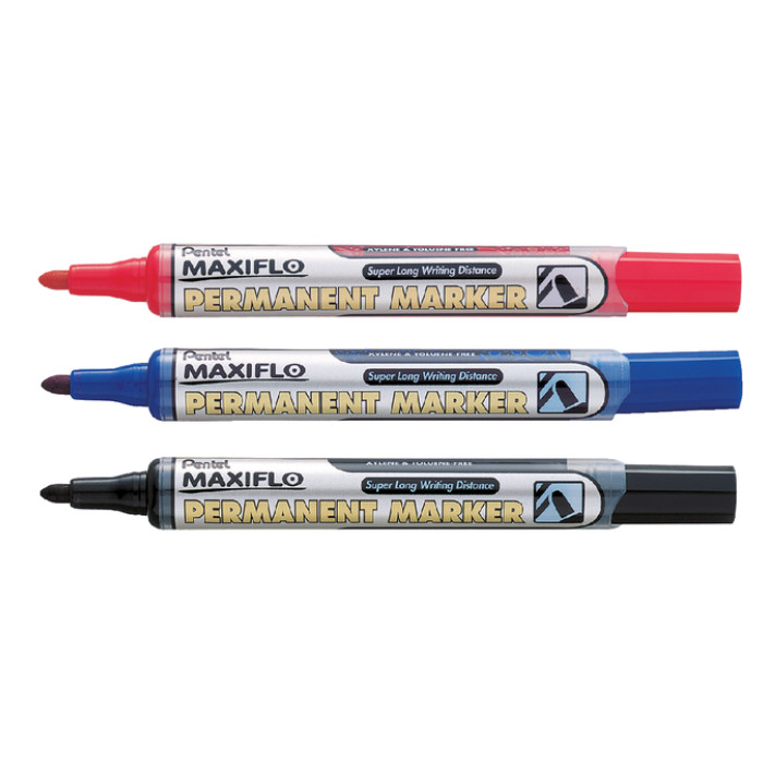 Viltstift Pentel NLF50 Maxiflo rond 1mm rood