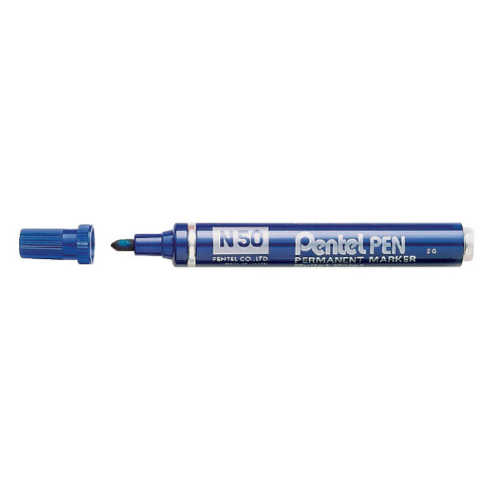 Viltstift Pentel N50 rond 1.5-3mm blauw