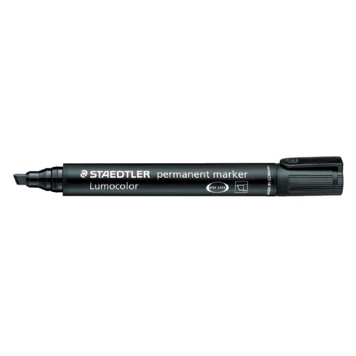 Viltstift Staedtler Lumocolor 350 permanent schuin zwart