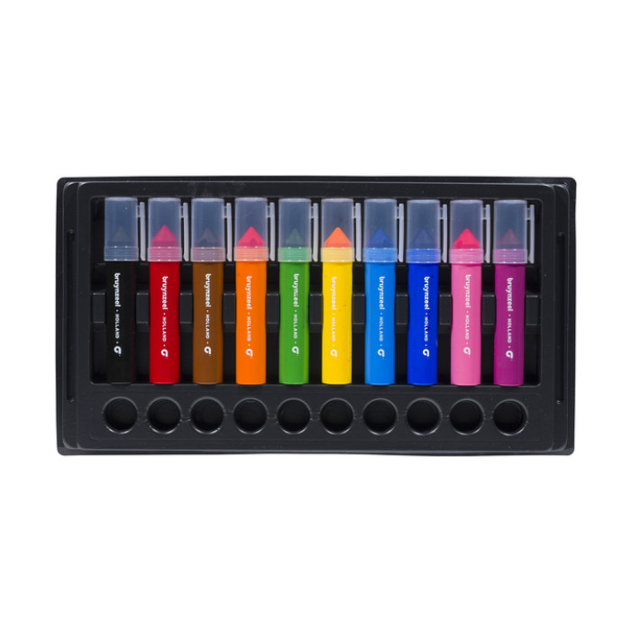 Viltstift Bruynzeel Kids Mega Point set à 10 kleuren