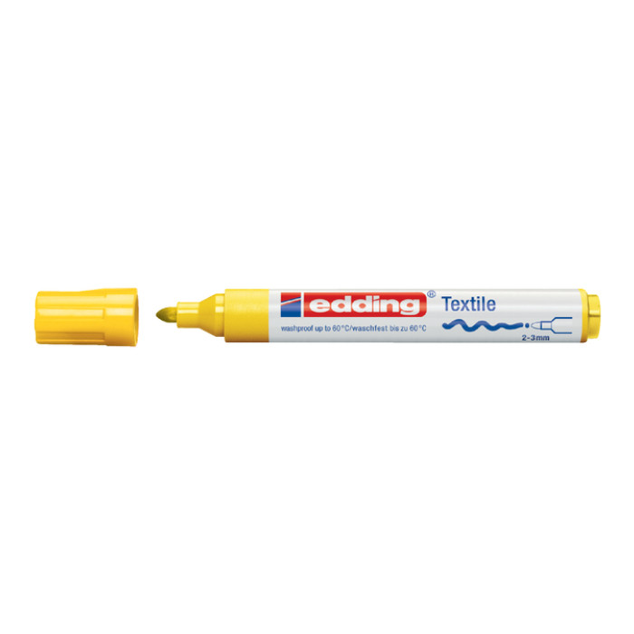 Textielmarker edding 4500 rond 2-3mm geel