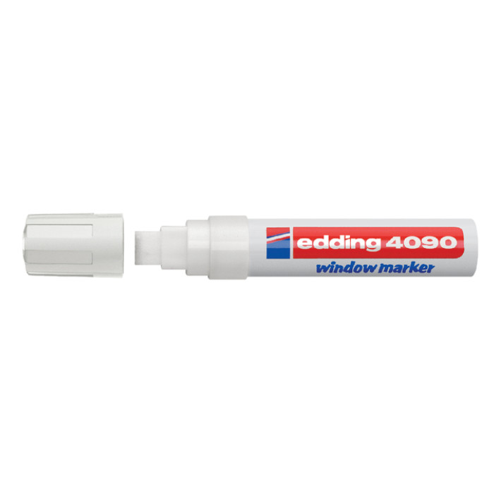 Krijtstift edding 4090 window schuin 4-15mm wit bister à 1 stuk
